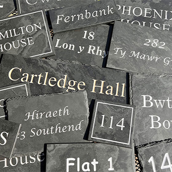 Personalised Slate House Signs