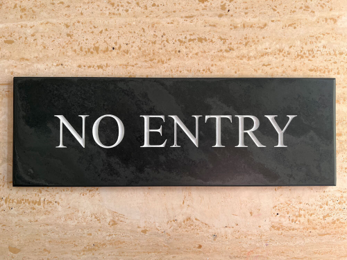 No Entry Sign
