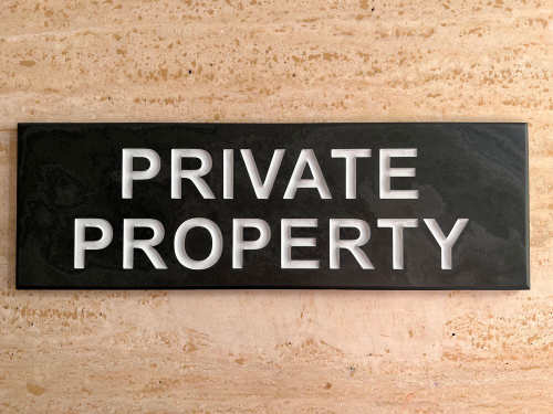Private Property Sign