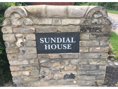 sundail house Slate sign
